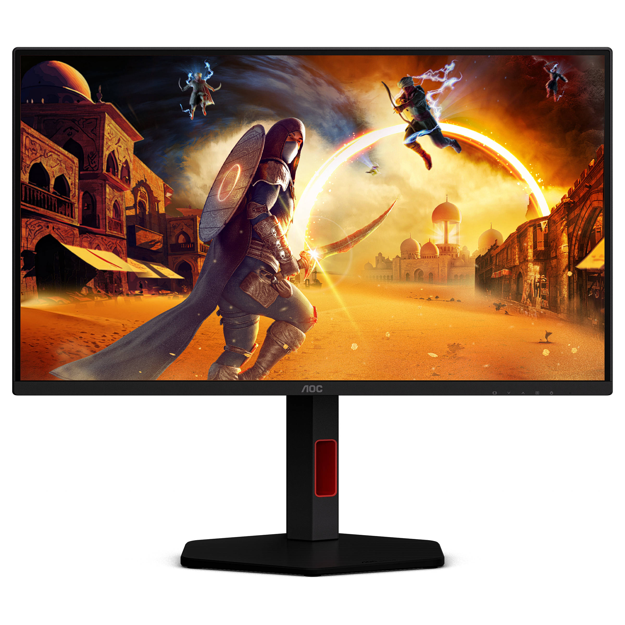 Monitor Gaming AOC G4 25G4KUR / 24.5" / Full HD LED IPS / 300Hz / 1ms / HDMI+DP+USB - Zezë/Kuqe - 4