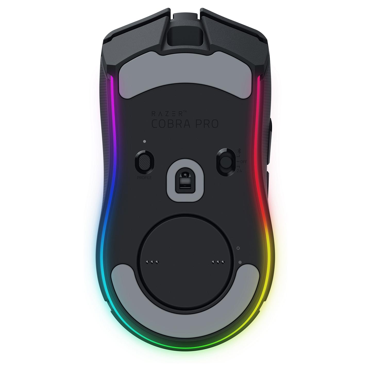 Maus Gaming pa Kabllo Razer Cobra Pro, Wireless 2.4GHz + Bluetooth, 30000 DPI, 8 Butona, 77g, RGB - Zezë - 5