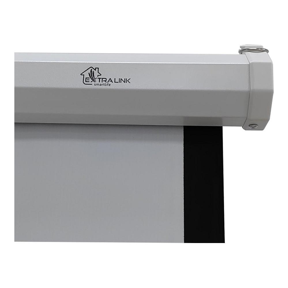 Ekran për Projektor Extralink PSR-100, 100", 16:9, 220x125cm, PVC, Semi-Automatik, me Stand - Bardhë - 4