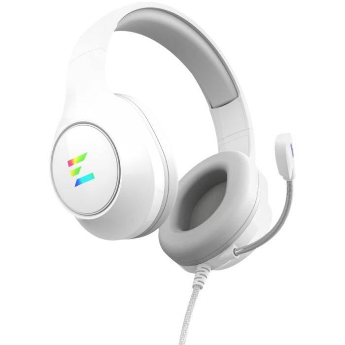 Kufje Gaming Zalman ZM-HPS310 WH / Wired / USB / 50mm / Virtual 7.1 / Mikrofon – Bardhë - 2