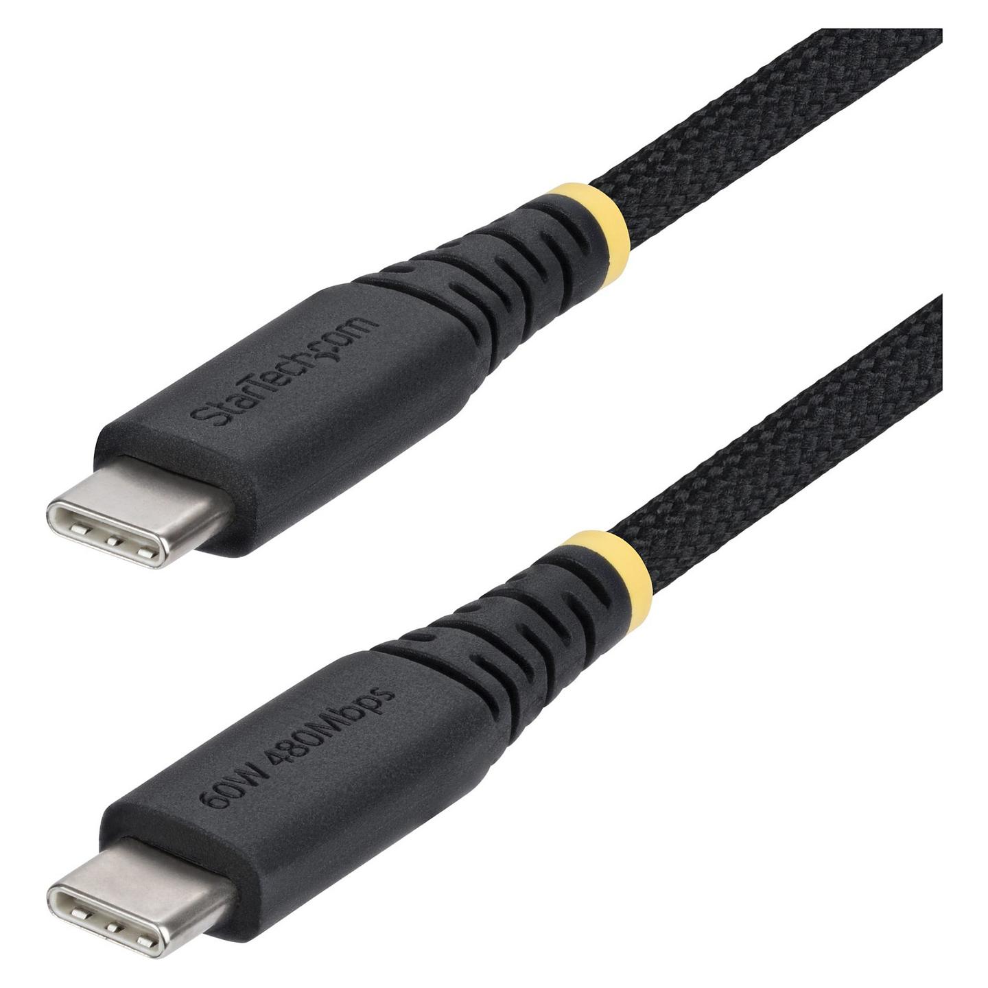 Kabllo USB StarTech.com USB2CC3MNCBR / USB-C në USB-C / 3m / USB 2.0 / 60W / 3A - Zezë