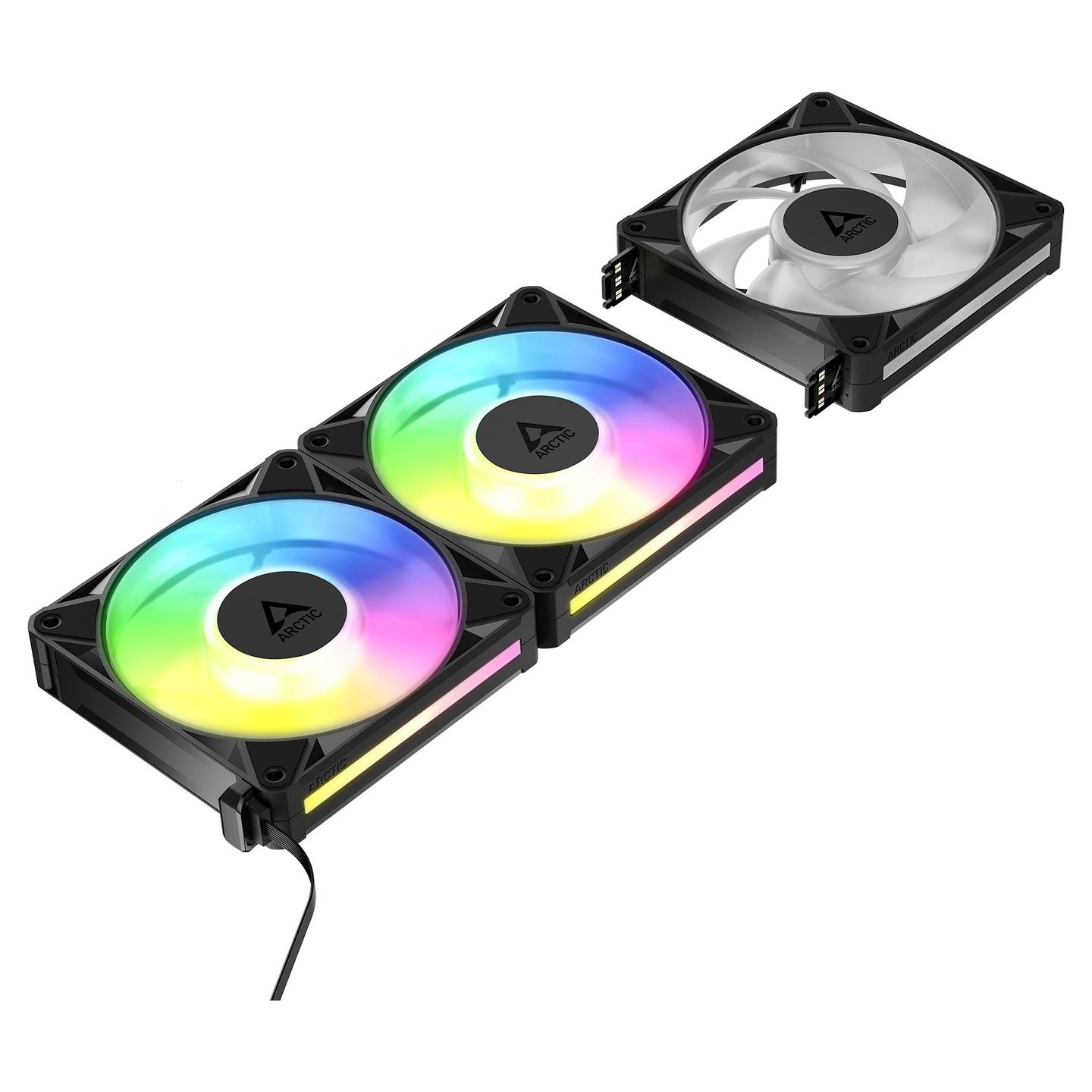 Ftohës për Kasë ARCTIC BioniX P12 A-RGB, 3x120mm, PWM, 3000 RPM, 76 CFM, A-RGB - Zezë - 2
