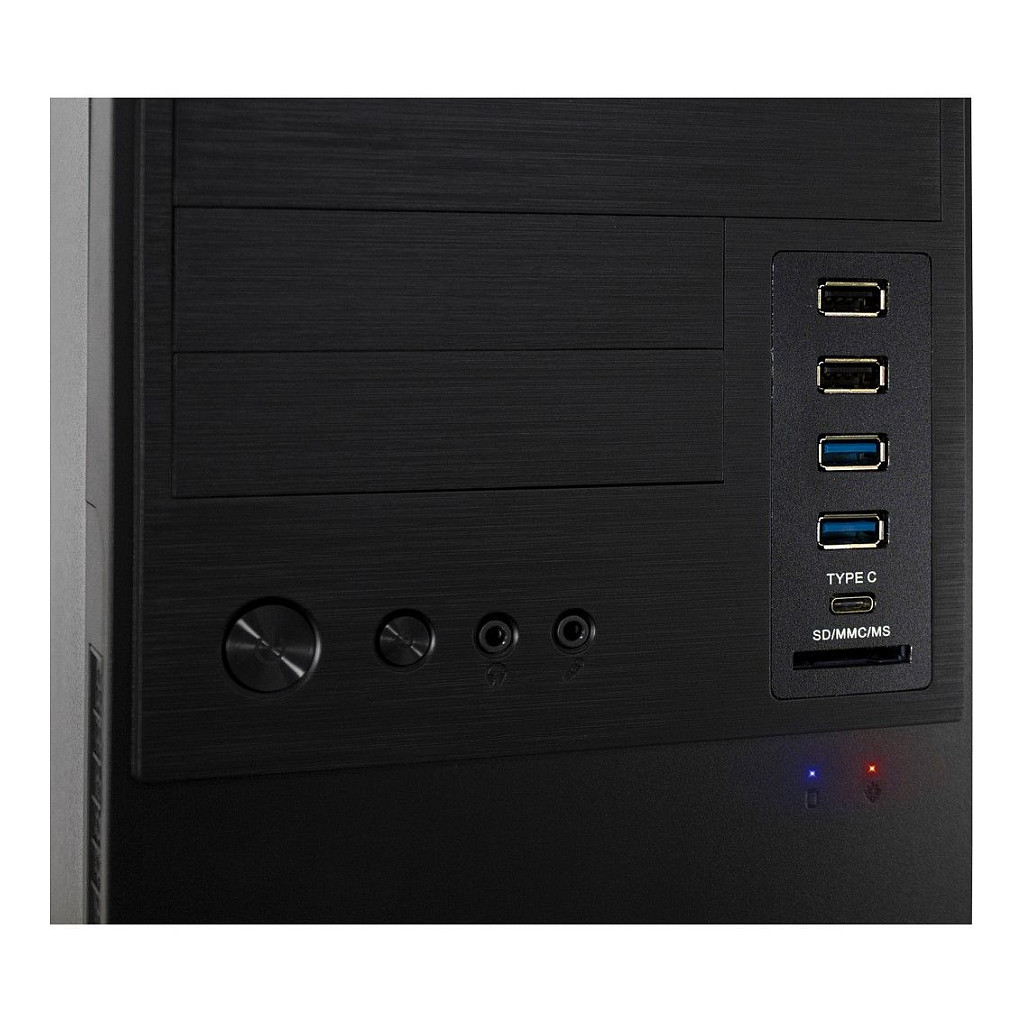 Kasë PC Inter-Tech IT-6865 / Micro Tower / Fan 80/92mm / HDD 2.5"/3.5"/5.25" - Zezë - 7