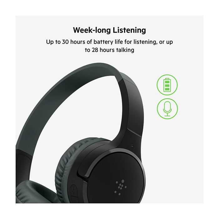 Kufje pa kabllo Belkin SoundForm Mini / On-Ear / Bluetooth 5.3 / 30 orë / Mikrofon - Blu - 6