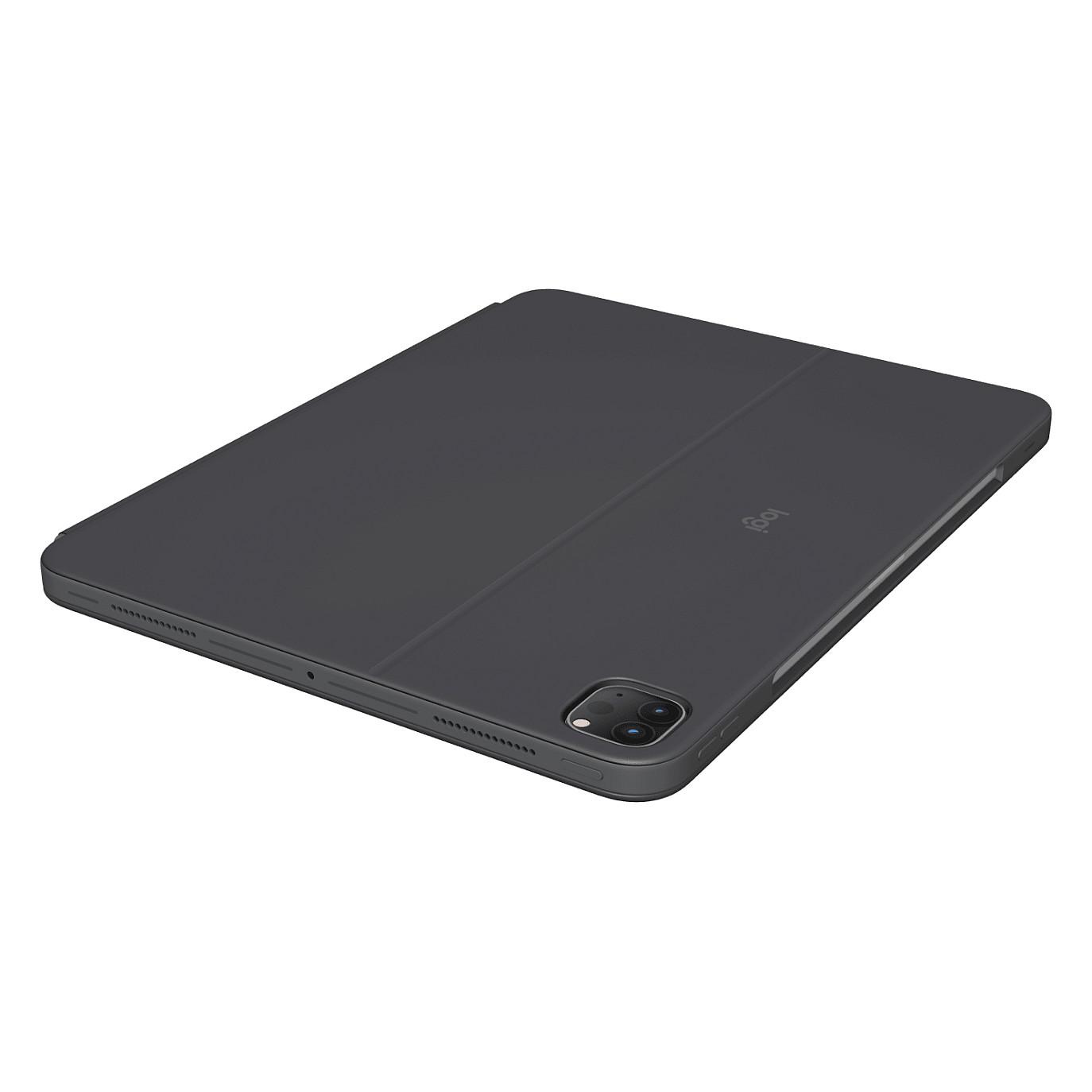 Tastierë me mbështjellëse Logitech Combo Touch për iPad Pro 11", me trackpad, taste me ndriçim, Smart Connector – Gri - 4