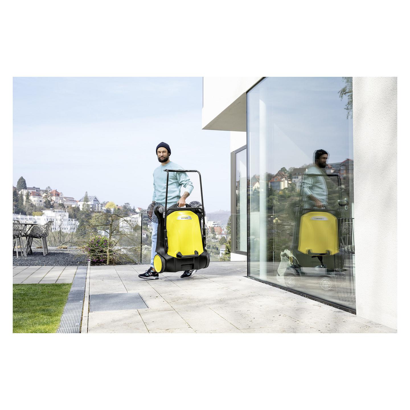 Fshesë Profesionale për pastrim të sipërfaqeve Kärcher S 6 Twin / 3000 m²/h / 86 cm / Manuale – Zezë/Verdhë - 10