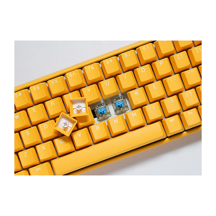 Tastierë Gaming Ducky One 3 Yellow Mini / 60% / Mekanike / Cherry MX Speed Silver / Hot-Swap / RGB - Verdhë - 2