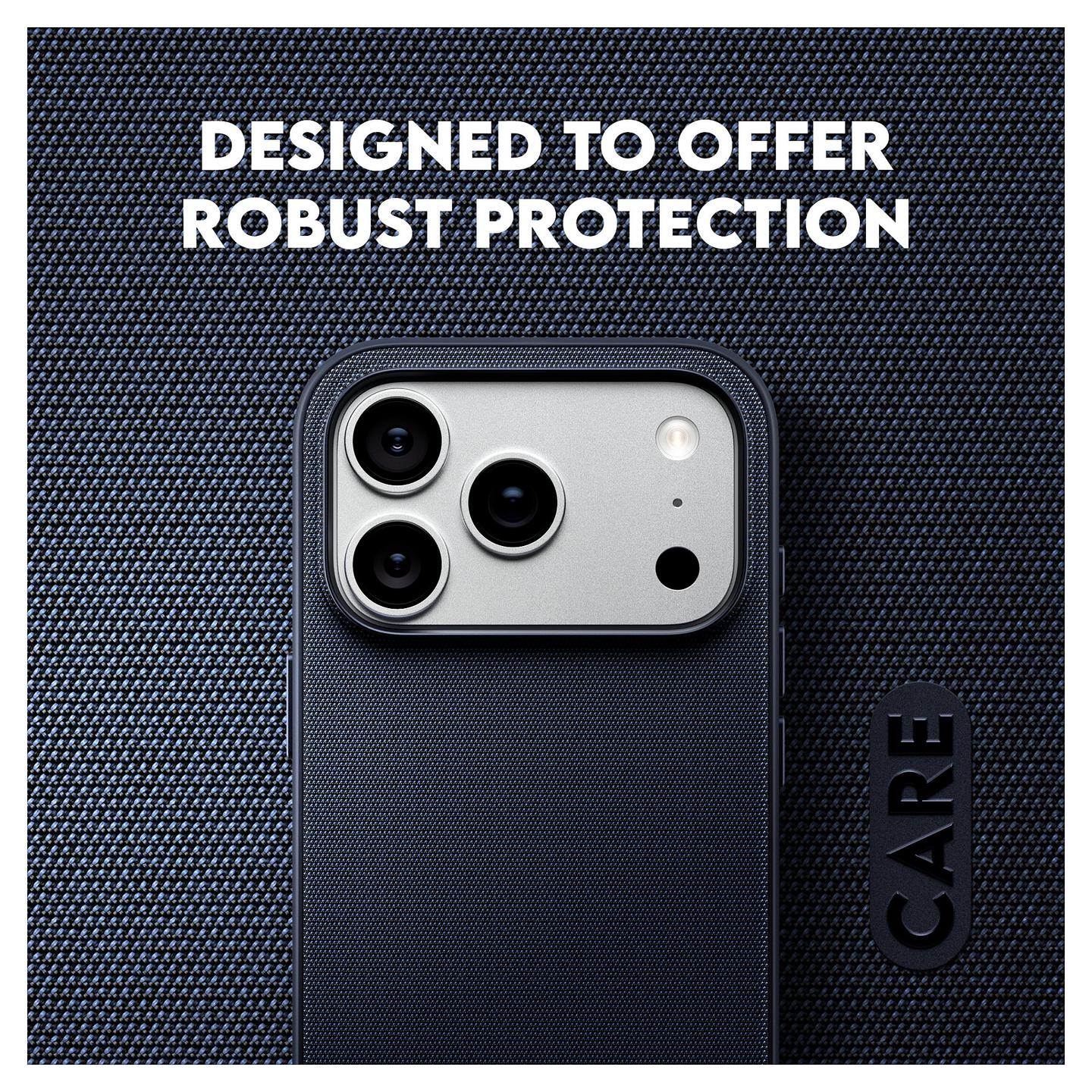 Aksesorë për telefon PanzerGlass CARE Fusion Fabric / iPhone 17 Pro / iPhone 18 Pro / MagSafe / Tekstil - Blu - 9