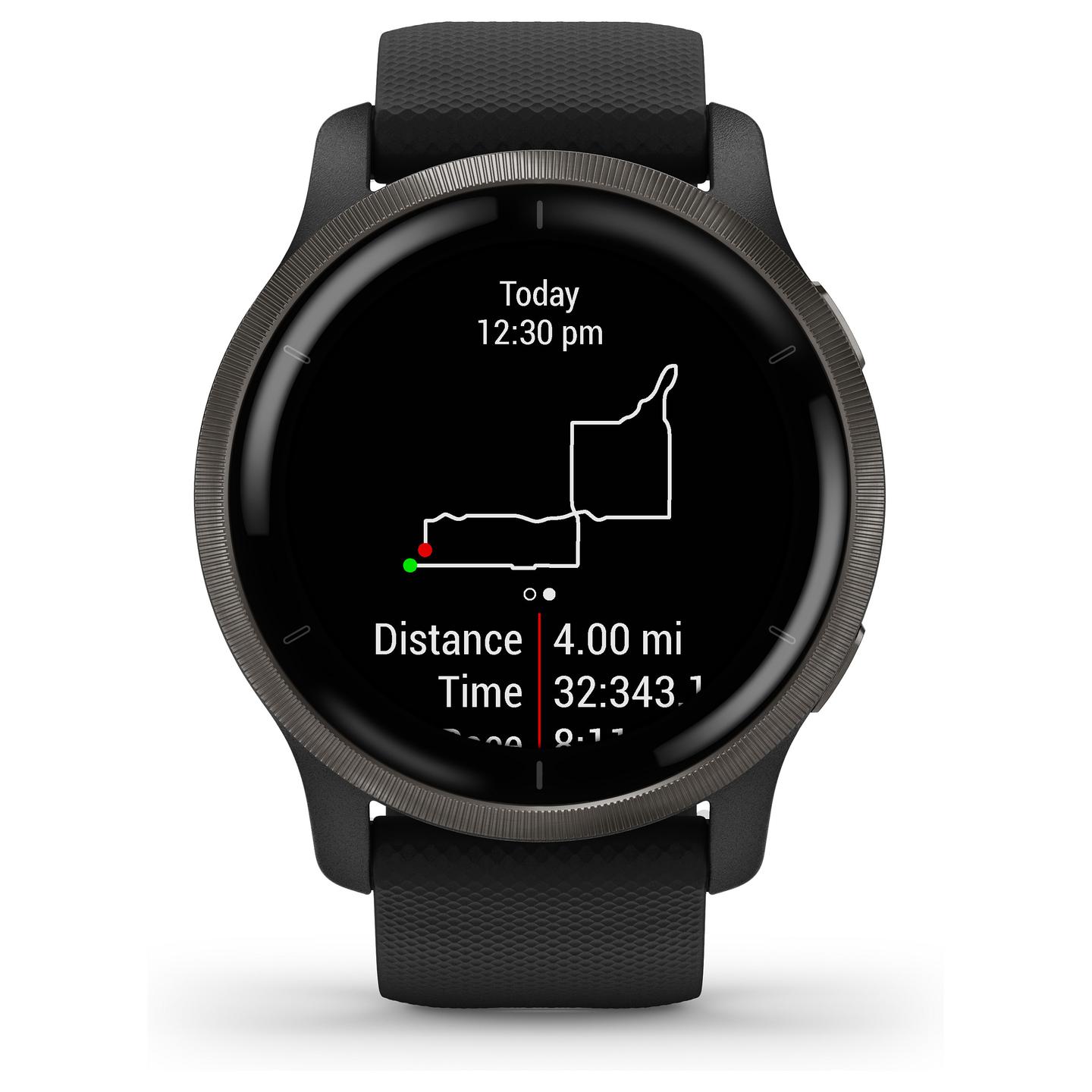 Orë e mençur Garmin Venu 2 / 45mm / AMOLED / GPS / Bluetooth / Wi-Fi - Zezë/Slate - 38