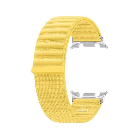 Rrip për ora Samsung Galaxy Watch9 / Fabric Band / Madhësia M/L - Verdhë - 3