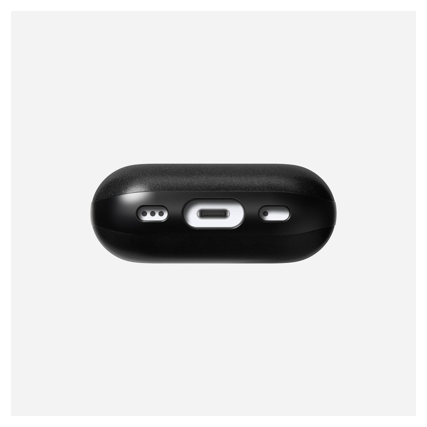 Aksesorë për Kufje Nomad Modern Leather Case / Apple AirPods Pro 2 / Lëkurë – Zezë - 4