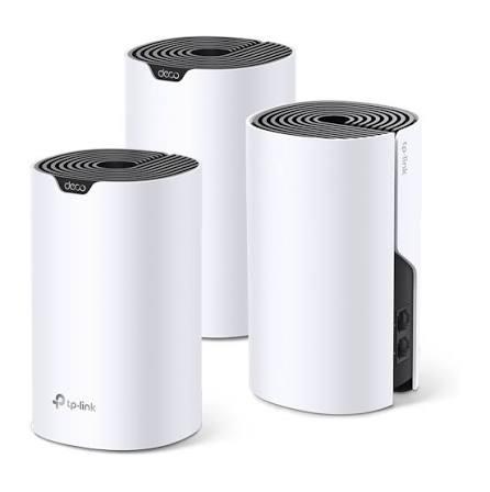 TP-Link Deco S4 (3-Pack) AC1200 Mesh Wi-Fi System – Wi-Fi 5 Dual-Band 2.4GHz + 5GHz, 300Mbps + 867Mbps, 2× Gigabit WAN/LAN për njësi, Ethernet Backhaul – Bardhë