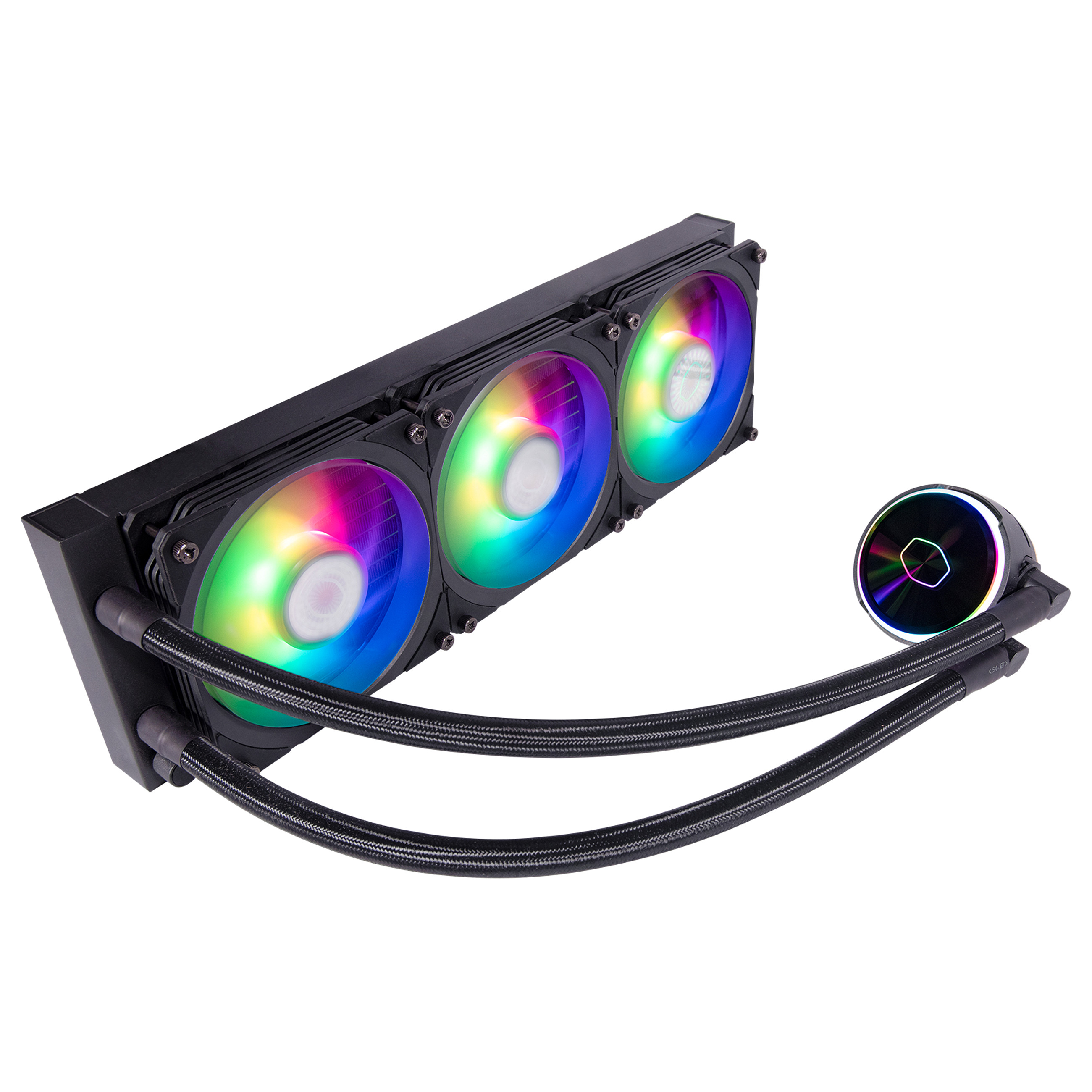 Ftohës për Procesor Cooler Master MasterLiquid PL360 Flux / 360mm / AIO / ARGB - Zezë - 3