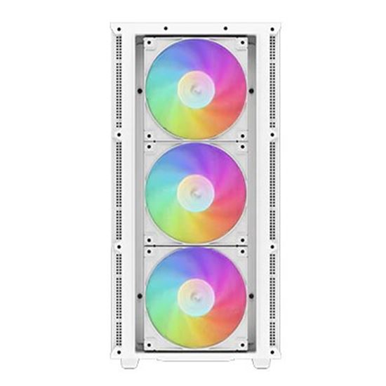 Kasë DeepCool CH560 / ATX Mid-Tower / 4x140mm+120mm ARGB / USB Type-C / Xham i Temperuar – Bardhë - 3