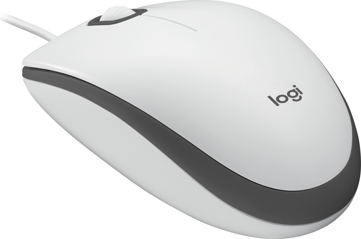 Maus me Kabllo Logitech M100 / USB-A / 1000 DPI / 3 Butona – Bardhë - 3