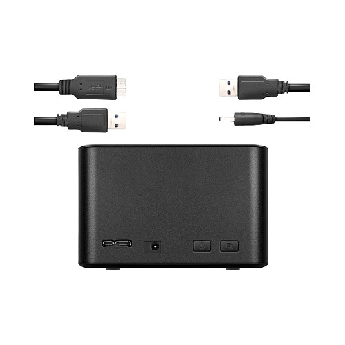 Docking Station për HDD/SSD AXAGON ADSA-D25 / 2.5" SATA / Dual Bay / USB 3.2 Gen 1 / UASP / TRIM / Disk Cloning / 300MB/s - Zezë - 8
