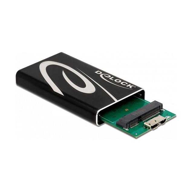 Këllëf për SSD DeLOCK 42006 / mSATA / USB 3.2 Gen 1 / 5Gbps / 6Gb/s – Zezë - 2