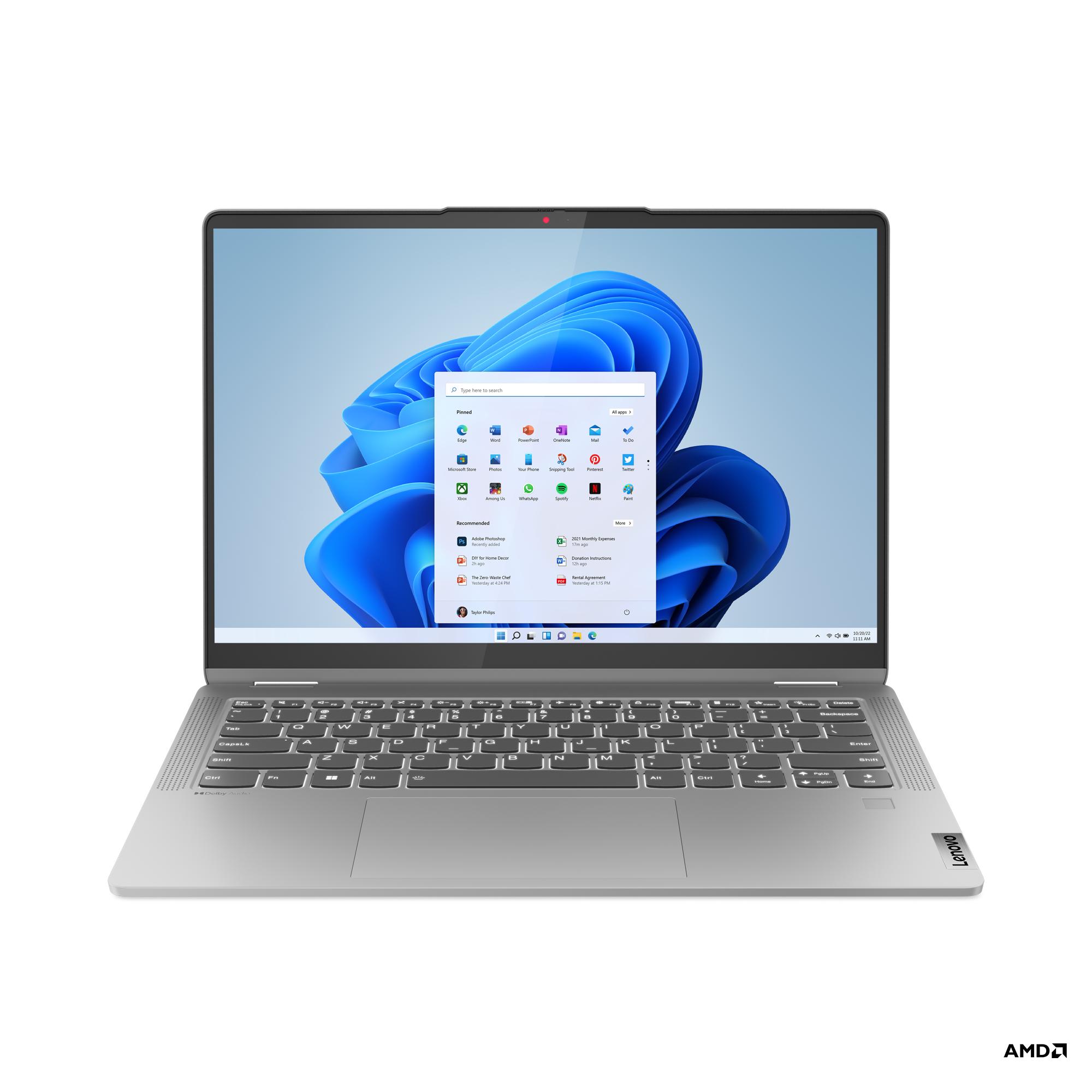 Laptop Lenovo IdeaPad Flex 5 14ABR8 / Ryzen 5 5625U / 16GB LPDDR4x / 512GB / 14" WUXGA Touch IPS / Radeon Graphics – Arctic Grey