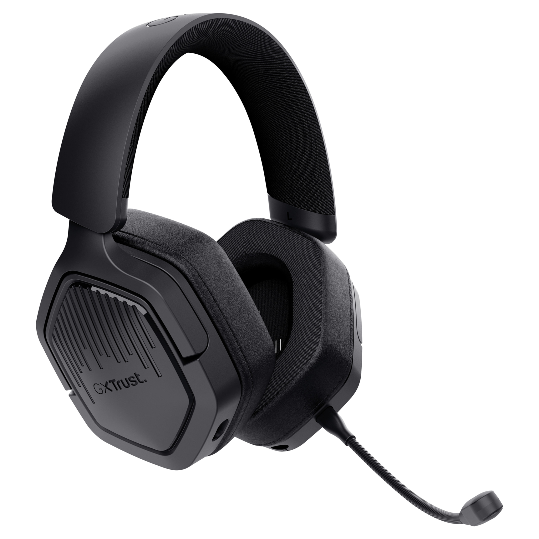 Kufje Gaming Trust GXT 493 Carus / Wireless / Over-Ear / 50 mm / 70 orë / Mikrofon – Zezë - 2
