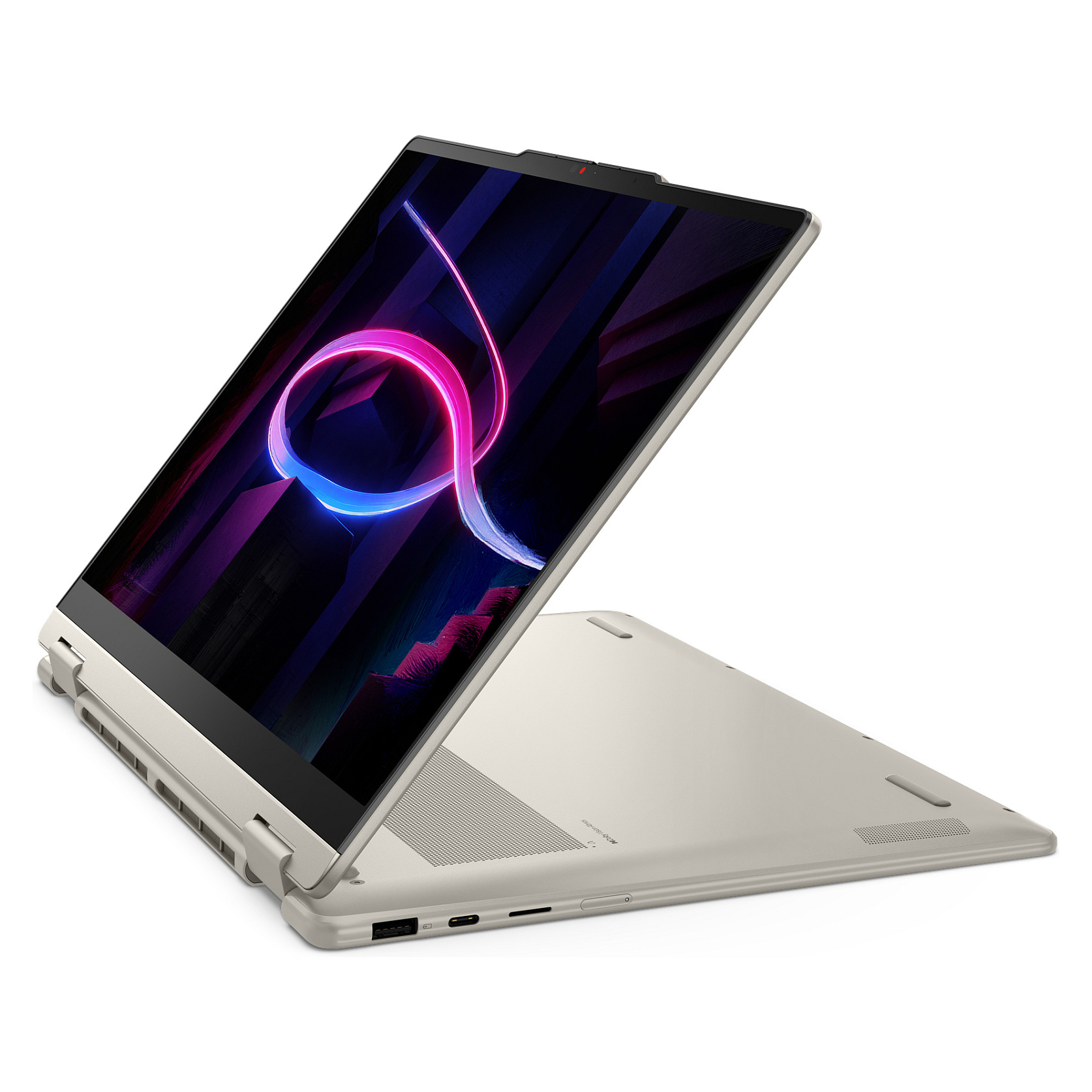 Laptop Lenovo Yoga 7 14IPH11 2-in-1 Copilot+ / Core Ultra 5 325 / 16GB LPDDR5X / 512GB / 14" WUXGA OLED Touch 60Hz / Intel Graphics - Zezë/Hiri - 10