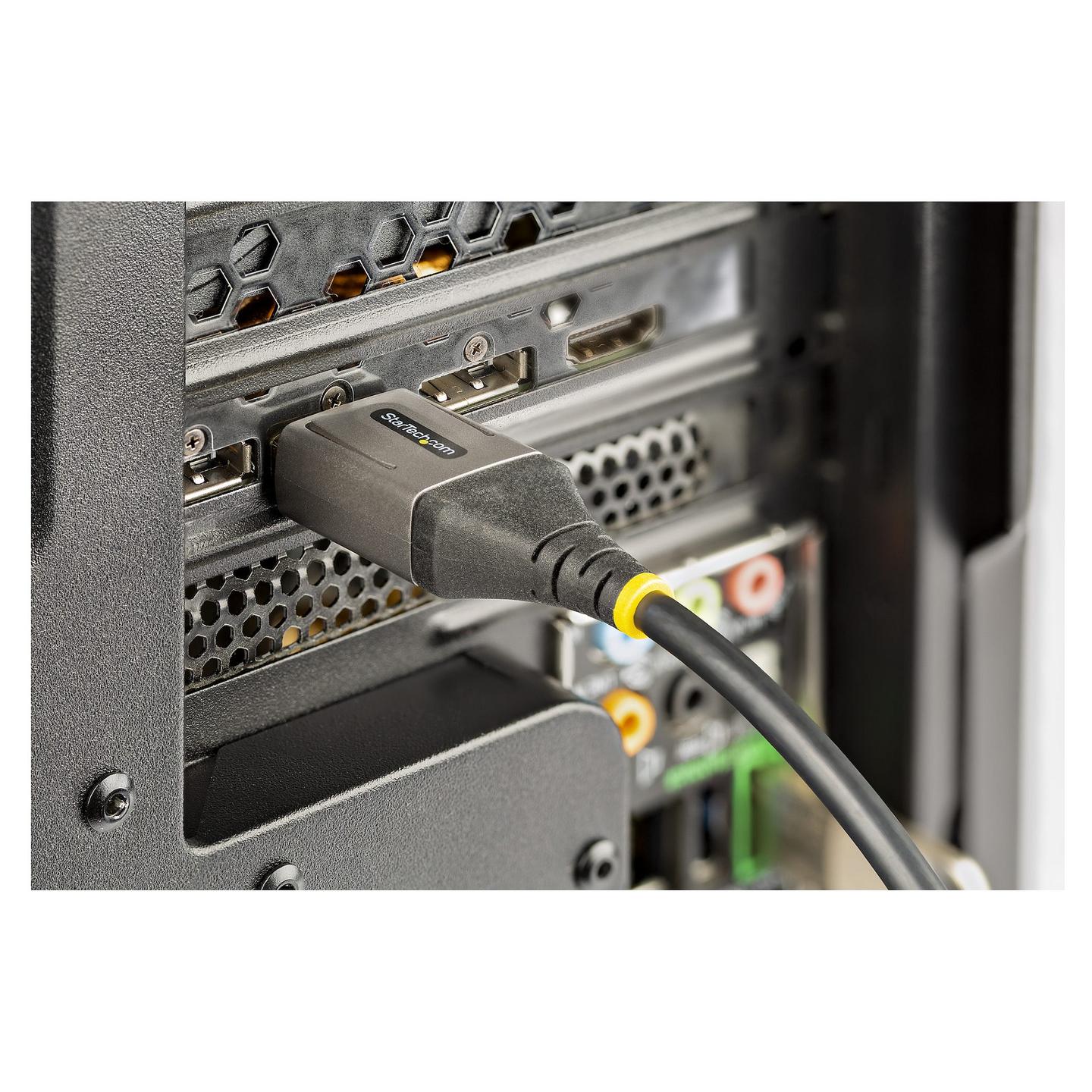 Kabllo DisplayPort StarTech.com DP14VMM1F / DisplayPort në DisplayPort / 0.3m / DisplayPort 1.4 / 8K 60Hz / 4K 120Hz - Zezë/Hiri - 7