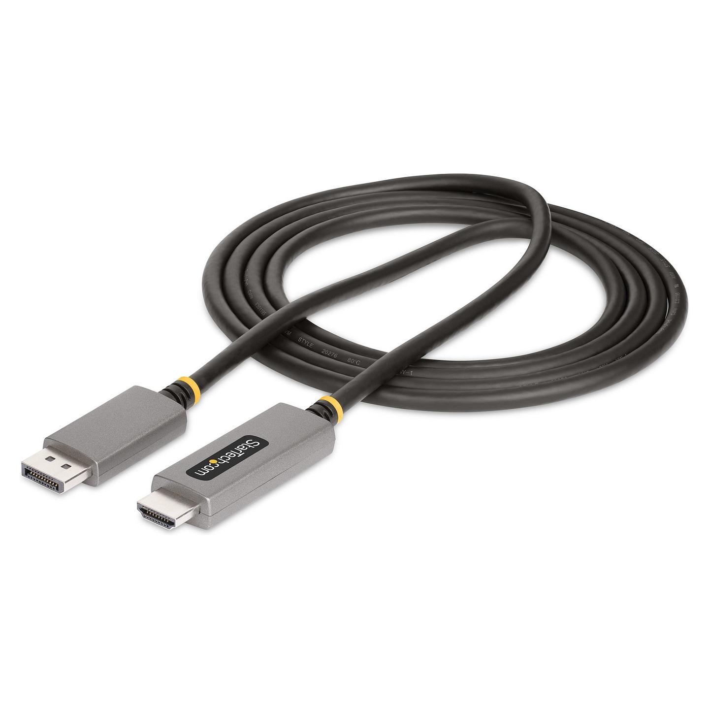 Kabllo DisplayPort StarTech.com 133DISPLAYPORTHDMI21 / DisplayPort në HDMI / 2m / DisplayPort 1.4 / HDMI 2.1 / 8K 60Hz / 4K 144Hz - Argjend - 6