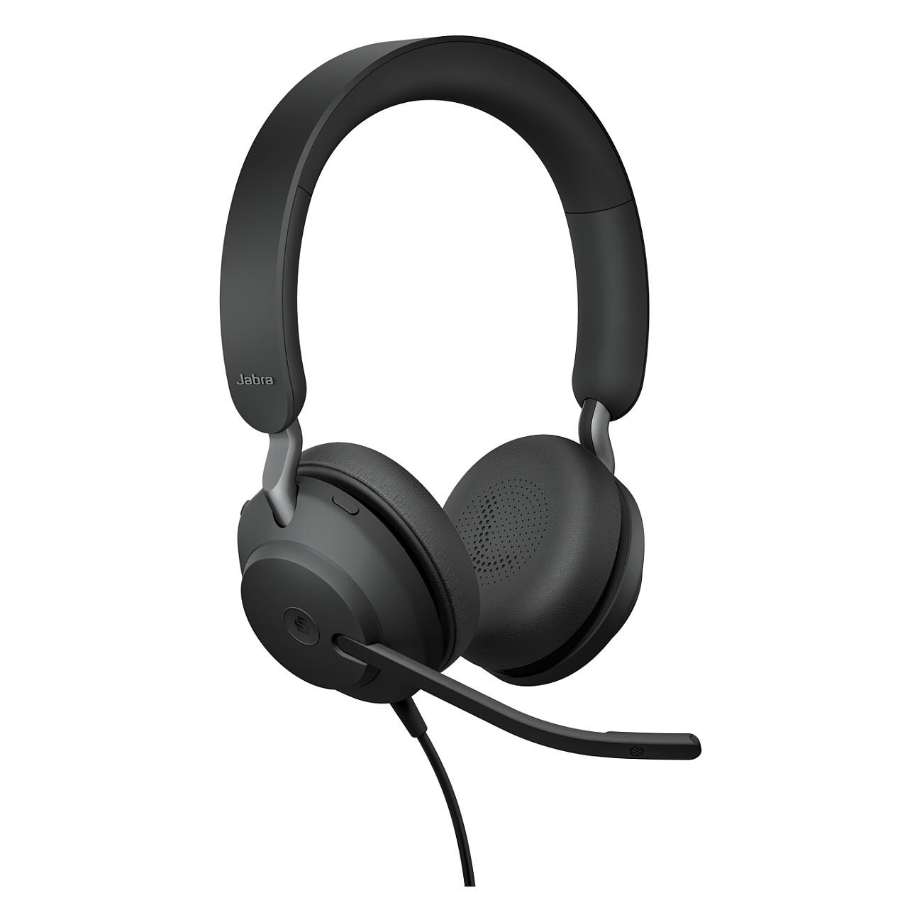 Kufje me kabllo Jabra Evolve2 40 MS / USB-A / Stereo / 40mm / Microsoft Teams / Mikrofon me reduktim të zhurmës - Zezë - 3