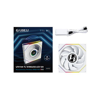 Ftohës për Kasë Lian Li UNI FAN TL LCD Wireless / 120mm / 0-1900 RPM / LCD / RGB / PWM – Bardhë - 5