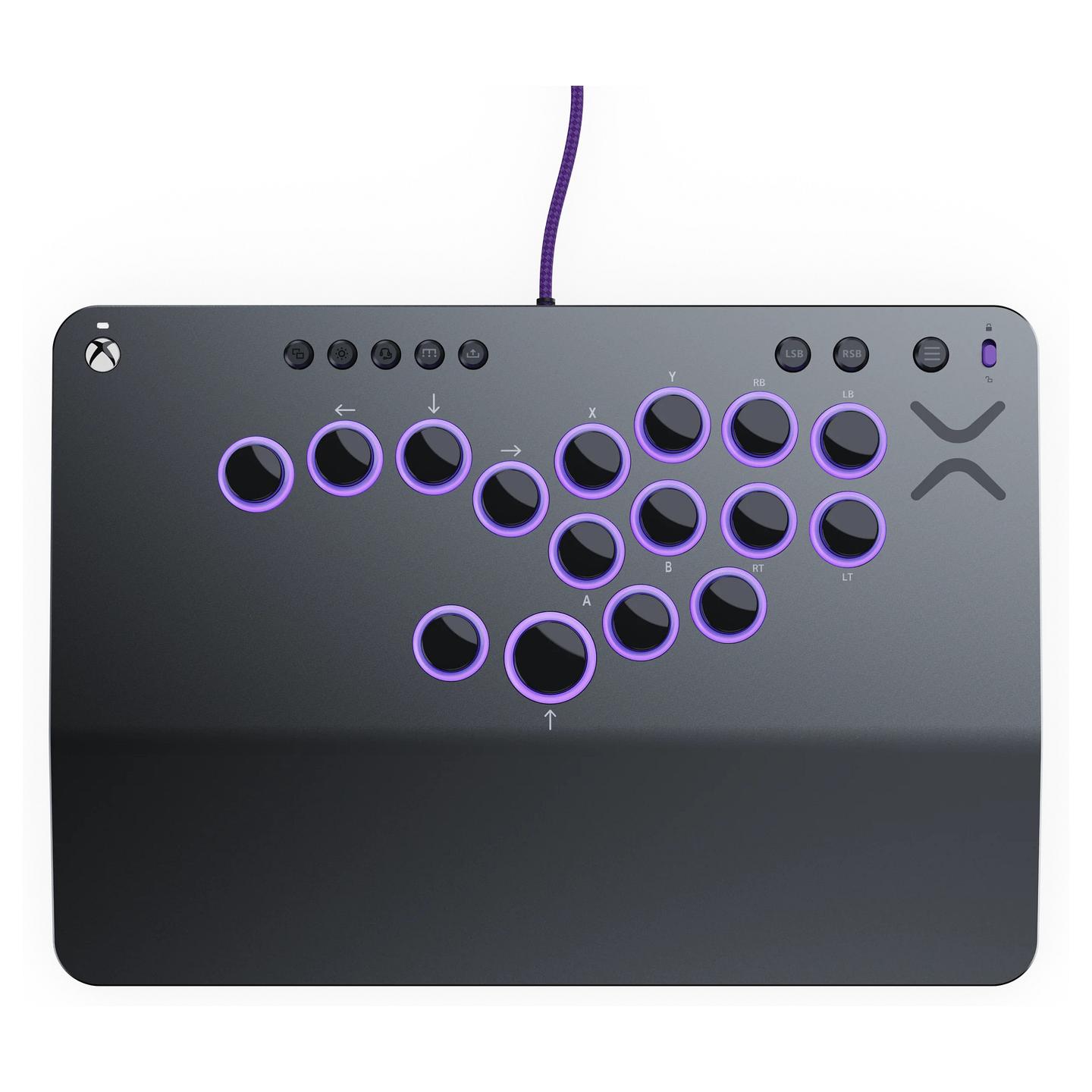 Kontroller për Xbox Turtle Beach Victrix Pro KO Fight Stick / Leverless / Wired / USB-C / 16 Butona / Cherry MX Speed Silver / Xbox Series X/S, Xbox One, PC – Gri - 2