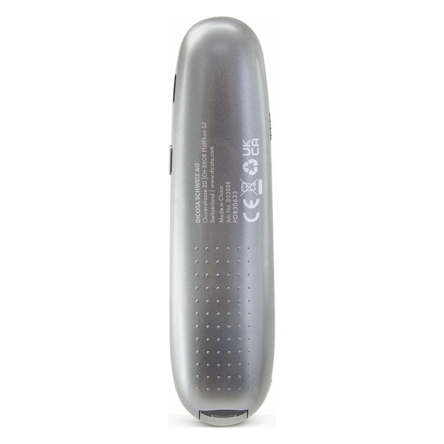 Prezantues pa kabllo DICOTA D32058, 2.4GHz, USB Receiver, Pointer Virtual, Timer, Rikarikueshëm - Gri - 4