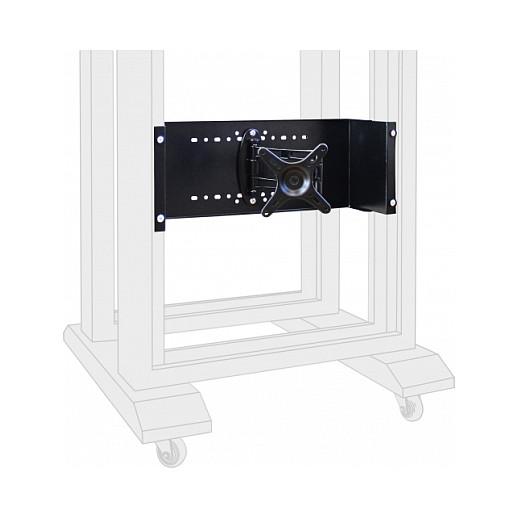Aksesor Mbajtës për Monitor DeLOCK 42629 / Për Rack 19″ / 4U / VESA 50×50–100×100 mm / deri në 10 kg / 320 mm / Fikse - Zezë - 3