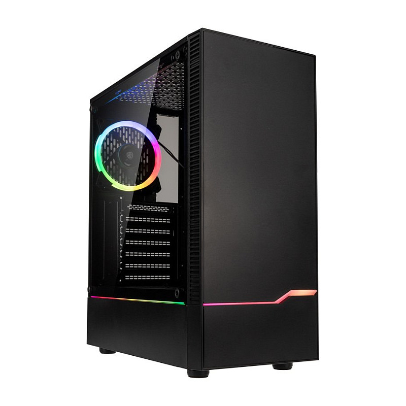 Kasë PC Kolink Inspire K9 ARGB / Midi Tower / ATX / 1x 120mm ARGB Fan / Tempered Glass - Zezë