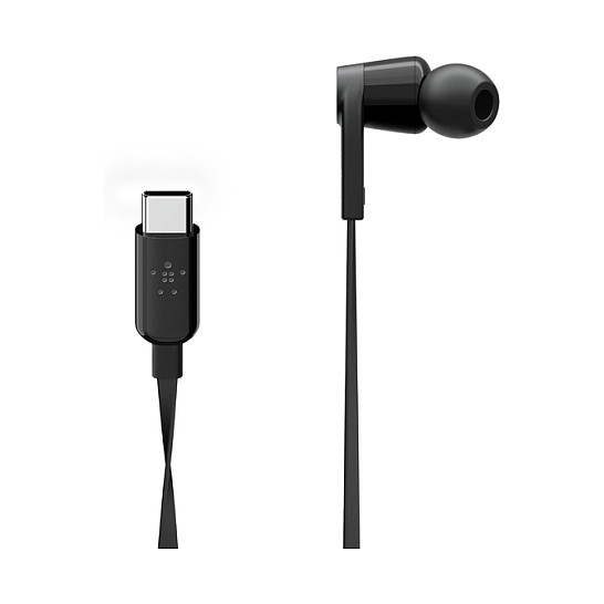 Kufje me kabllo In-Ear Belkin ROCKSTAR / USB-C / Mikrofon / Kontroll në Kabllo / 1.12m – Zezë - 4
