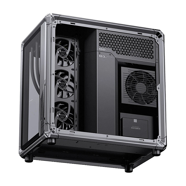 Kasë PC JONSBO X400 / Midi Tower / ATX / Back-Connect / Tempered Glass - Gri - 21