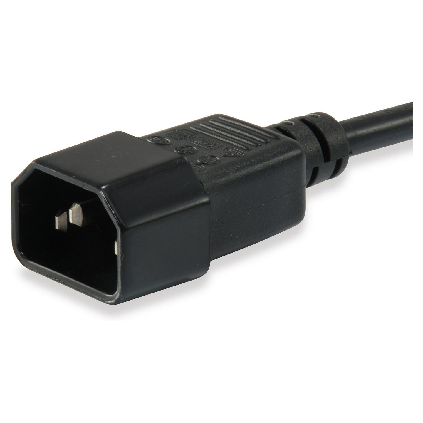 Kabllo për Furnizim me Energji Equip 112101 / C14 - C13 / H05VV-F3G 3 x 1.0 mm² / 250 V / 10 A / 3 m - Zezë - 2