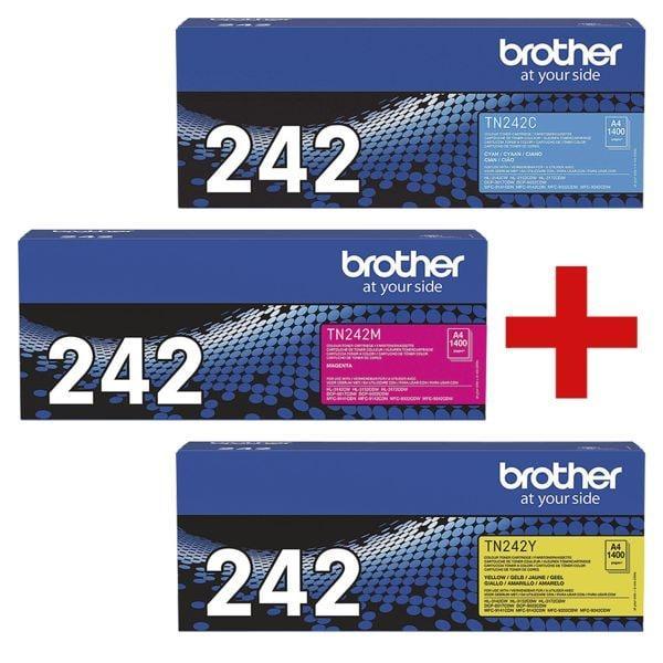 Toner Brother TN-242CMY / Multipack / 4,200 faqe – Blu/Rozë/Verdhë - 2