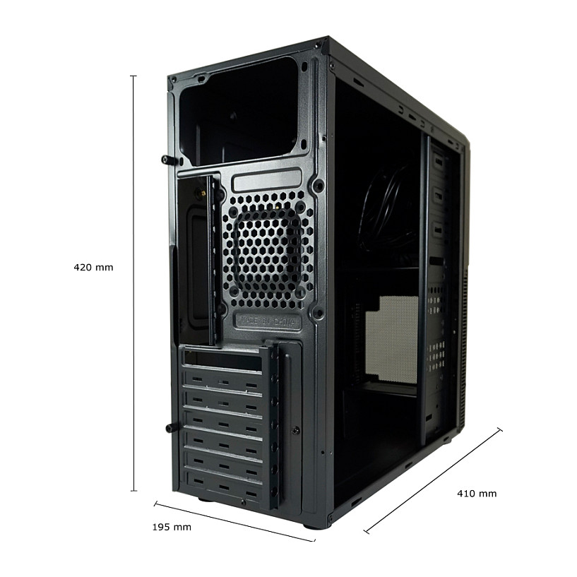 Kasë LC-Power LC-7041B-ON / Midi Tower / ATX / pa Fanë - Zezë - 18