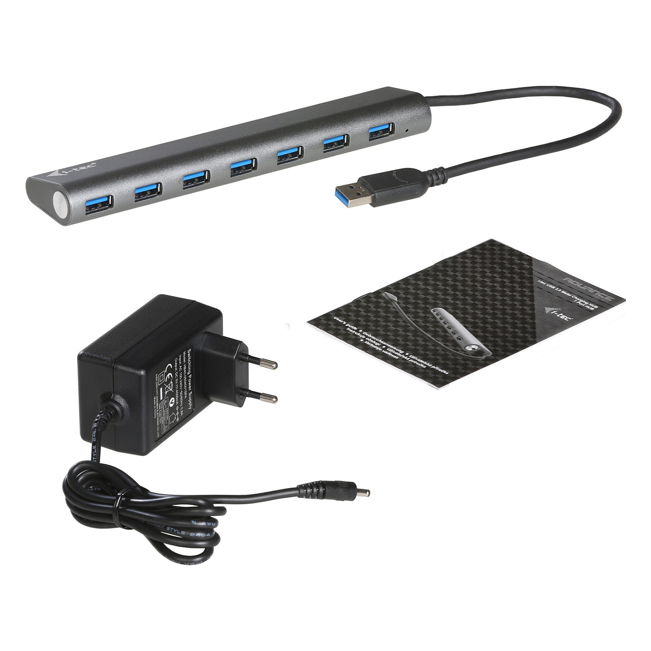 Hub USB i-tec U3HUB778 / 7-Port / USB 3.2 Gen 1 / 5Gbps / Metal / External Power - Argjend - 4