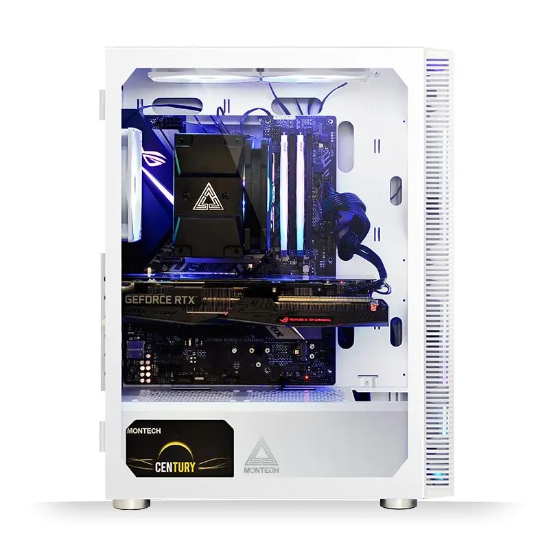 Kasë Montech X3 Glass White / ATX Mid-Tower / 3x140mm RGB (Para) + 2x120mm RGB (Sipër) + 1x120mm RGB (Prapa) / 3xUSB A / Xham i Temperuar – Bardhë - 4