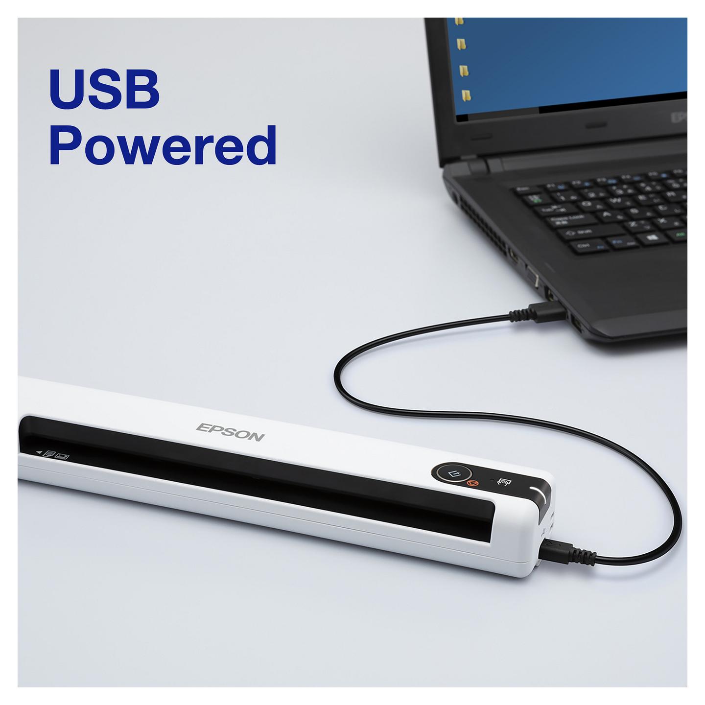 Skaner Dore Epson WorkForce DS-70 / A4 / CIS / 600 × 600 DPI / 5.5 sek./faqe / USB 2.0 / 270 g - Bardhë/Zezë - 10