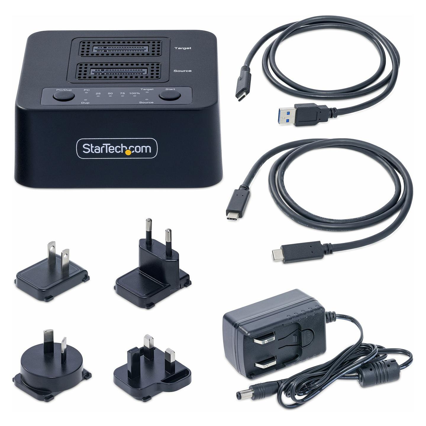 Dublues SSD M.2 NVMe StarTech.com M2-HDD-DUPLICATOR-N1, 2 Slote, USB-C 3.2 Gen 2x2, 20Gbps, Klonim pa Kompjuter - Zezë - 9