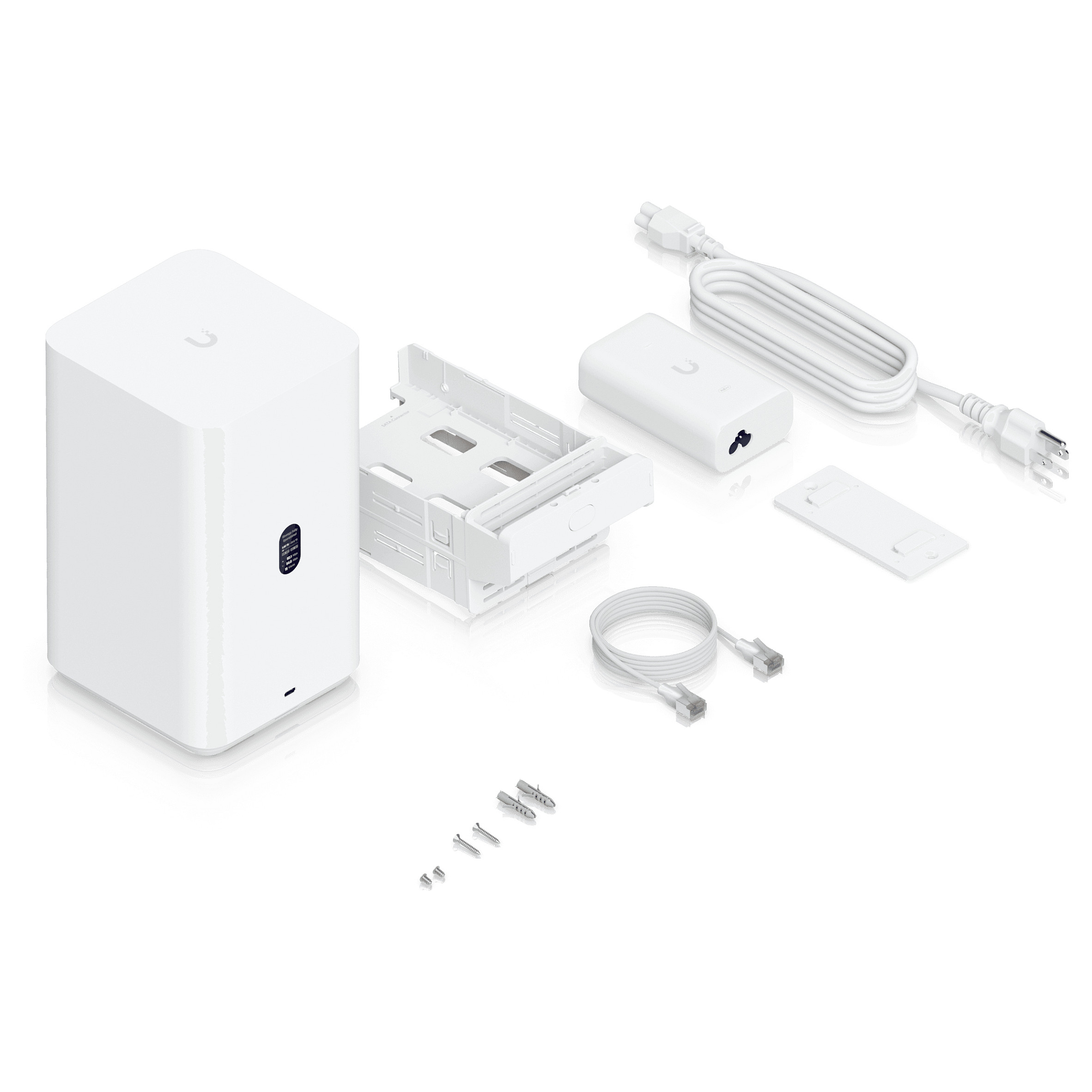 Ubiquiti UniFi UNAS-2-W – 2-Bay NAS, 2x SATA HDD, RAID 1, 2.5GbE, USB-C, PoE++, UniFi Drive Private Cloud - 10