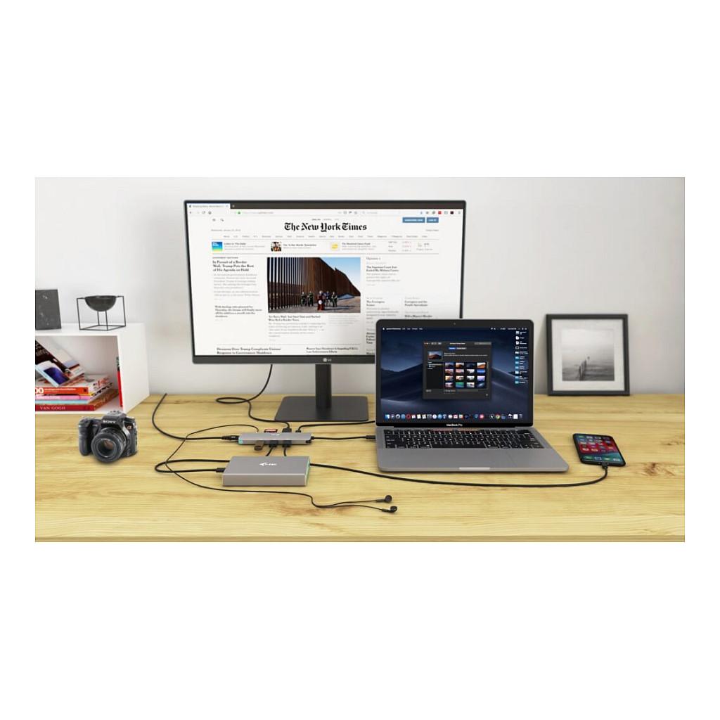 Docking Station i-tec C31NANOLANPD100, USB-C, HDMI 4K 60Hz, 3x USB-A, Gigabit Ethernet, Power Delivery 100W - Gri - 7