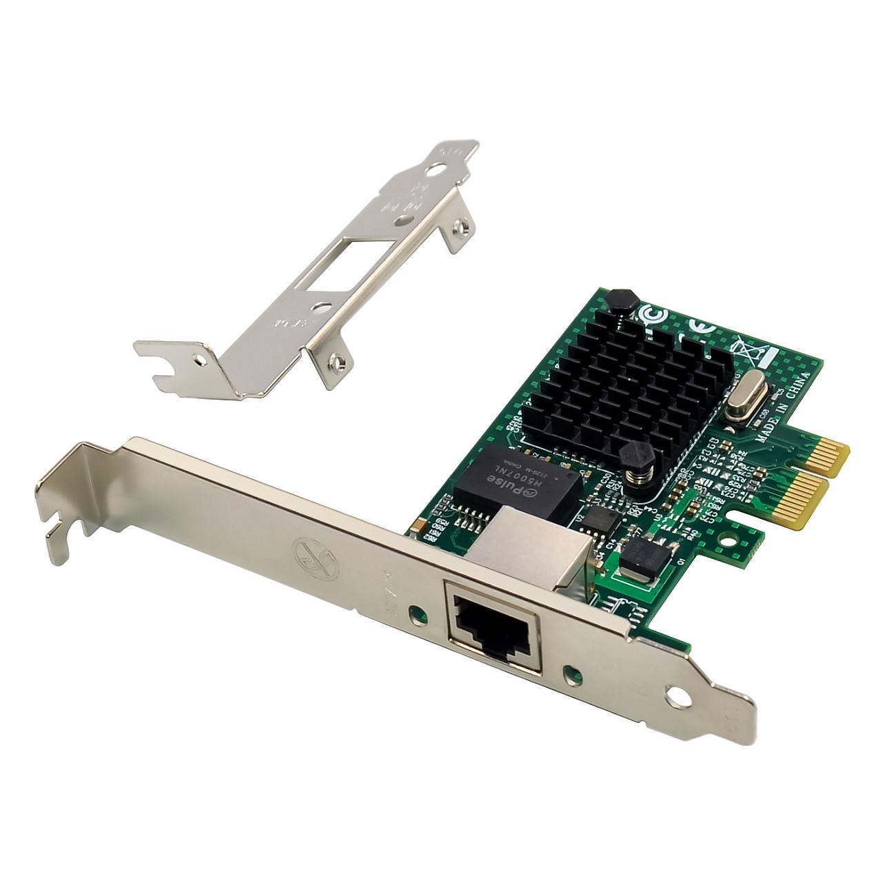 Karta të Rrjetit LevelOne GNC-0112 / PCI Express x1 / 1x Gigabit LAN RJ45 / 10/100/1000Mbps / Broadcom BCM5751 / Low Profile + Full Height - 3