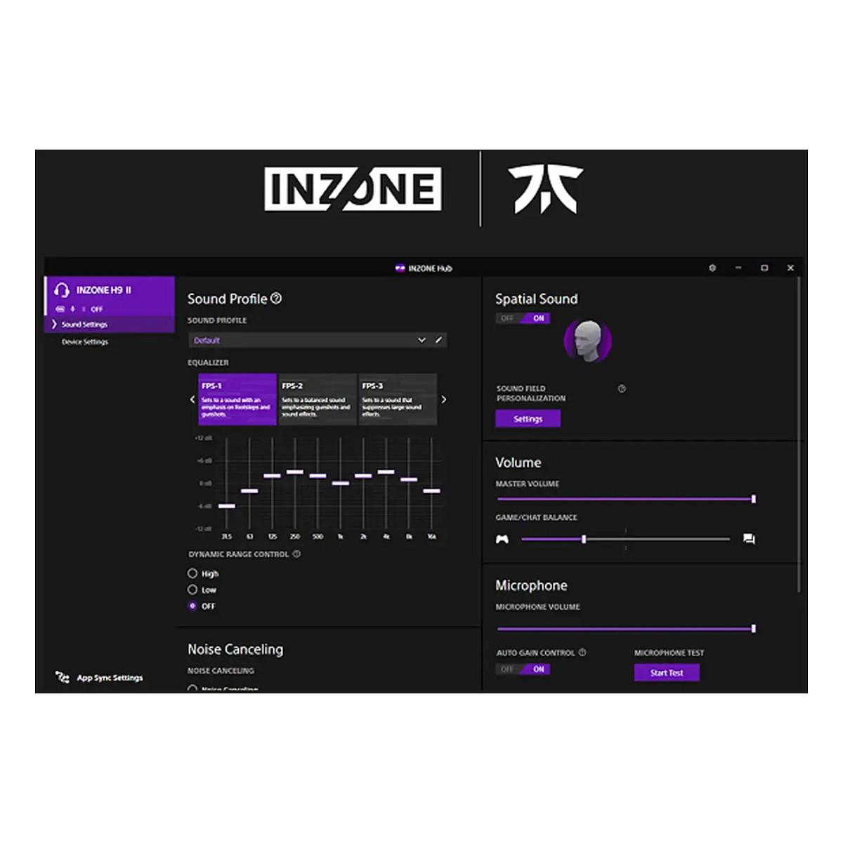 Kufje Gaming SONY INZONE H9 II / Wireless / Bluetooth 5.3 / 30mm / ANC / 360 Spatial Sound / Mikrofon - Bardhë - 14