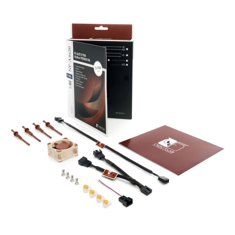 Ftohës për Kasë Noctua NF-A4x20 5V / 40mm / 1100-5000 RPM / PWM – Krem/Kafe - 6