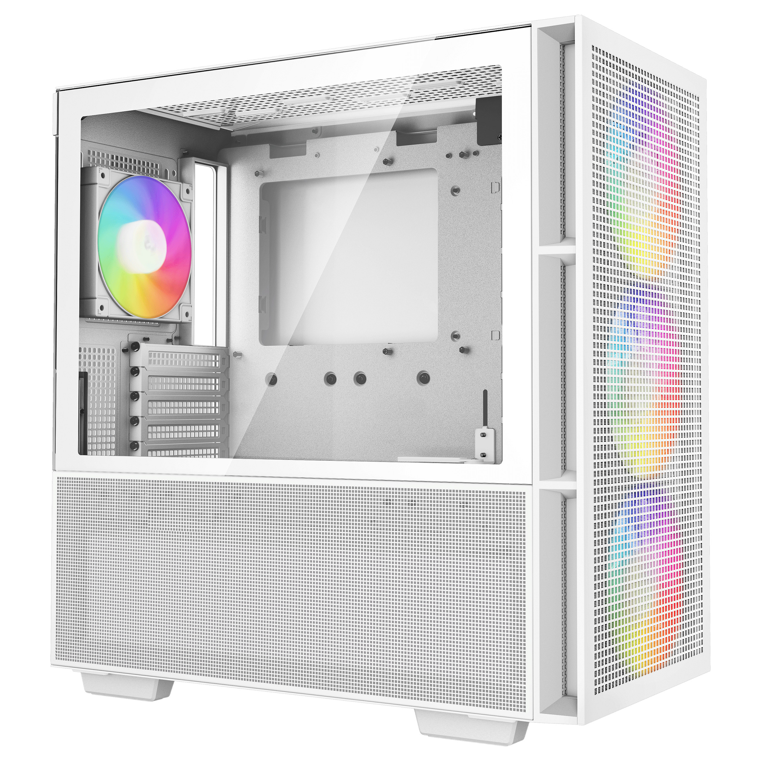 Kasë PC DeepCool CH560 WH / Mid Tower / E-ATX / 3x 140mm + 1x 120mm ARGB Fan / Tempered Glass / Mesh / 360mm Radiator - Bardhë - 2