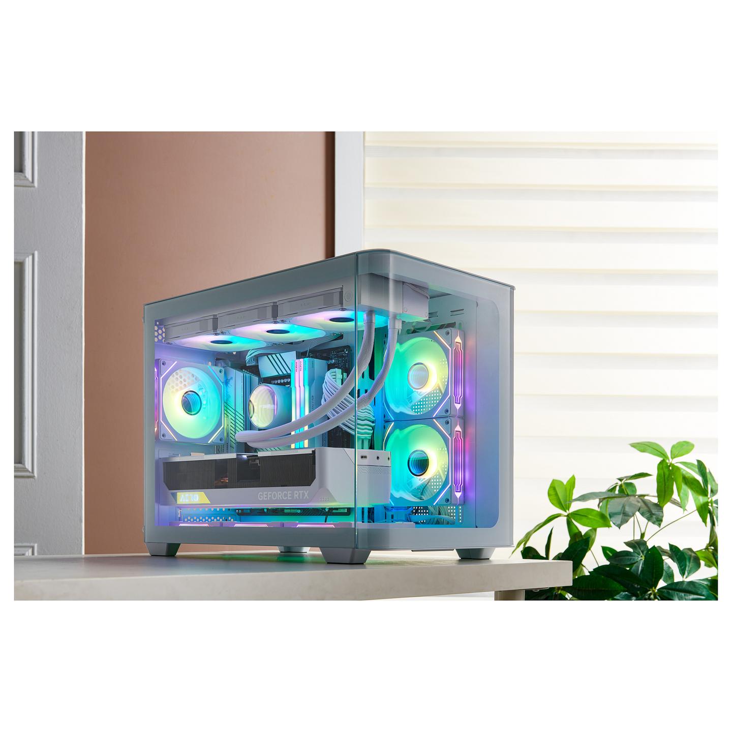 Kasë FSP S380 / Micro-ATX Mid-Tower / 2x120mm Reverse ARGB (Anë) + 1x120mm ARGB (Prapa) / 2xUSB Type-A + USB Type-C / Xham i Temperuar i Lakuar – Bardhë - 14