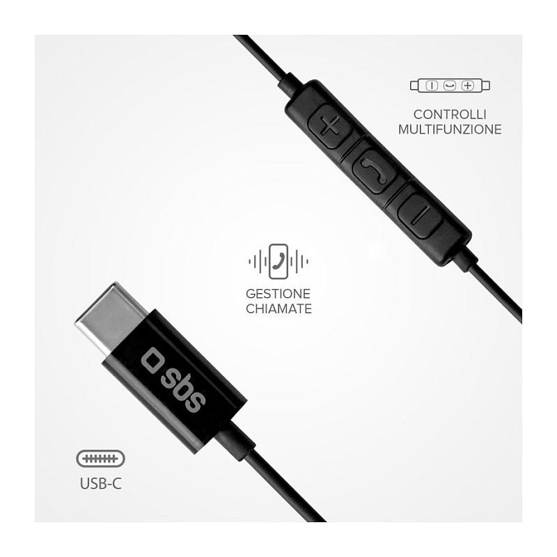 Kufje me kabllo SBS TEEARTYCK / USB-C / In-Ear / Stereo - Zezë - 3