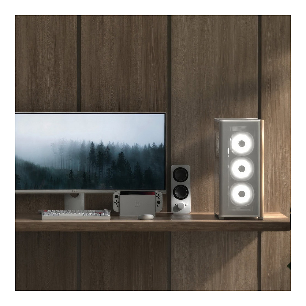 Kasë PC Aerocool D501A / Midi Tower / ATX / 120/140mm Front Fan / 120mm Side & Rear Fan / 2.5"/3.5" HDD / PSU Bottom - Zezë/Kafe - 8